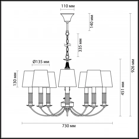 Подвесная люстра Lumion Argello 3615/8
