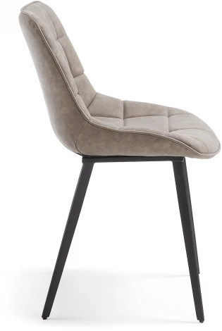 Обеденный стул La Forma (ex Julia Grup) Adam (Бежевый/ Пена,Сталь,Фанера)