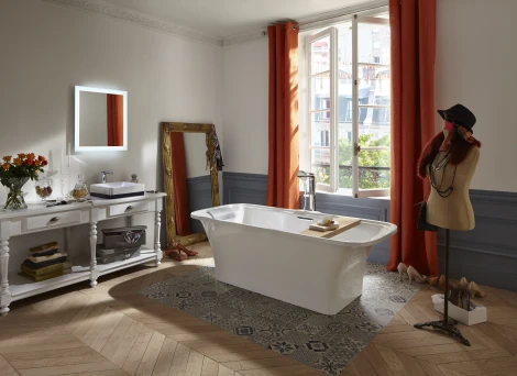 Ванна из искусственного камня Jacob Delafon Elite 180x85 щелевой перелив