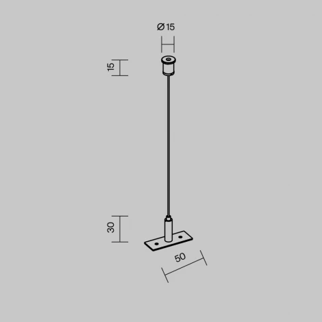 Гибкий подвес для уличной трековой системы Elasity IP Maytoni O-TR001-PW-H2M