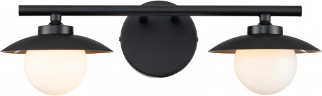 Бра настенное Corazza V000284 (10015/2W Black) (220V, шар)