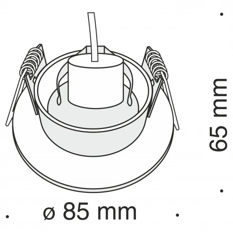 Встраиваемый светильник Slim GU10 1x50Вт Maytoni Technical DL027-2-01B (220V)