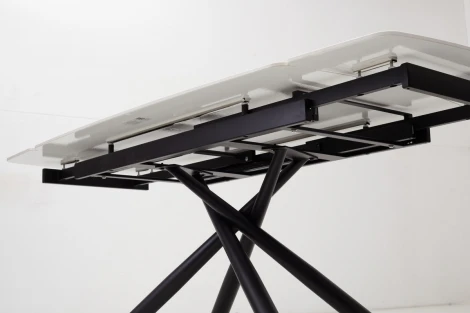 Стол RIVOLI 140 GLOSS LUXURY PANDORA SOLID CERAMIC / BLACK М-City