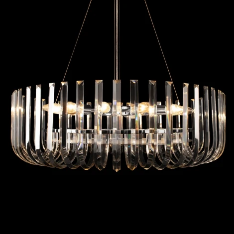 Подвесная люстра Loft It Dakota 10300/800 Nickel (220V, хрусталь, на тросе)