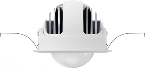 Точечный встраиваемый светодиодный светильник 100104E75(W) Fiberli 100104E75 12130401 (220V, круглые)