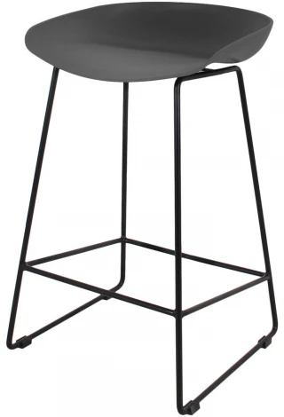 Стул полубарный Neo чёрный с чёрными ножками Bradex Home FR 0698