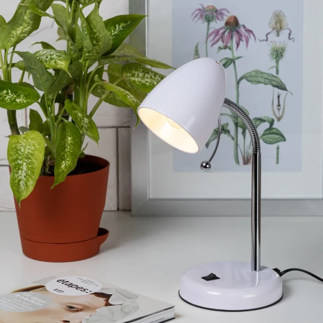 Офисная настольная лампа ЭРА N-116-Е27-40W-W (220V, выключатель)