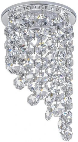 Встраиваемый светильник хрустальный Dio D'Arte Osimo Nickel GU10.5.14.8.114 N