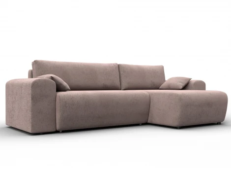 Диван угловой Лига-099 угол универсальный (ДВП,ДСП,ЛДСП,Брус,Фанера/Пластик/Велюр/Бежевый) Лига Диванов 132584