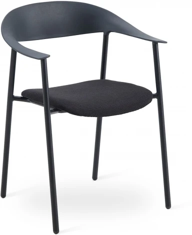 Стул Eila с подушкой пластик черный Stool Group арт.УТ000039776