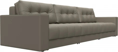 Диван прямой с декором Лига-049 НПБ Лонг Лига Диванов (Экокожа) арт.128432