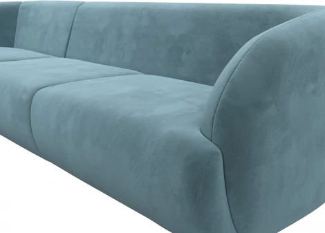 Диван угловой Лига-041 левый угол (Бирюзовый/Велюр) Лига Диванов арт.122187L
