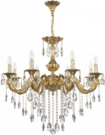 Подвесная люстра Bohemia AL7901 AL79101/8/250 B G (220V, подвески, на цепи, подсвечник, свеча)