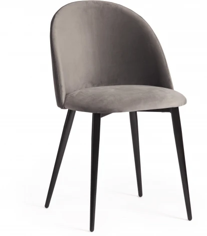 Стул MONRO (mod. 710) ткань/металл, 56х51х80 см, высота до сиденья 47 серый barkhat 26/черный Tetchair 14328