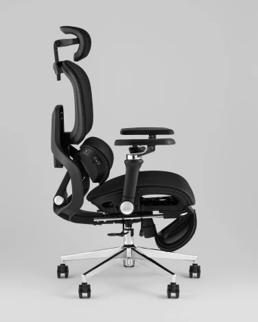 Кресло офисное TopChairs Prodigy с оттоманкой черный УТ000041699