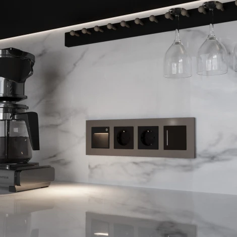 Рамка на 4 поста (бронза софт) Werkel W0042963 (a062816)