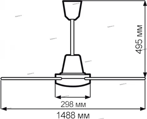 Вентилятор потолочный Vortice Nordik Evolution, 3 лопасти, белый