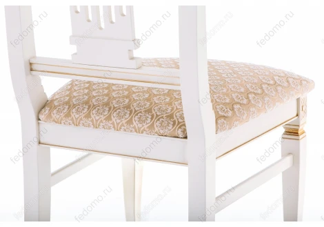 Стул Woodville Roy W/З молочный с патиной 438340