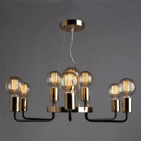 Подвесная люстра Arte Lamp Gelo A6001LM-9BK