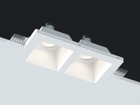 Встраиваемый светильник под гипсокартон гипсовый Donolux Elementare DL270SQ2W (220V)