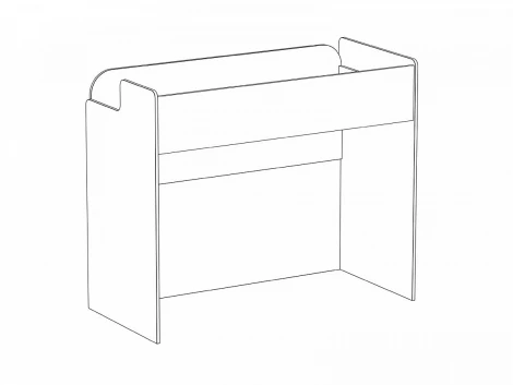 Кровать-чердак Play ОГОГО 331604 (ясень коимбра, белый)