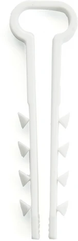 Дюбель-хомут для плоского кабеля (5-10мм) белый 100 шт. Stekker 39859