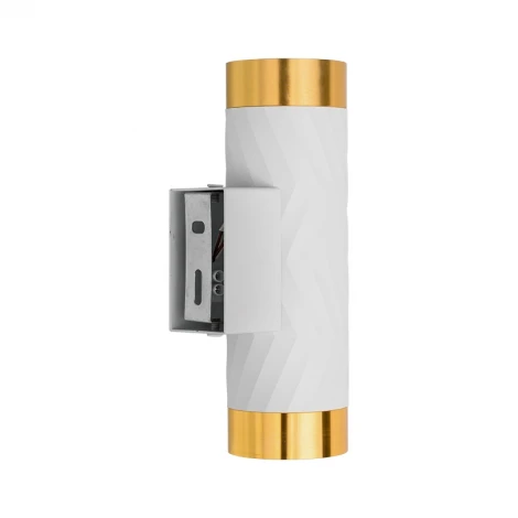 Настенный светильник Wolta WSL-GU10/W09WG под лампу GU10 Белый / Золотой LINEA