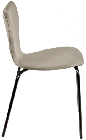 Стул Seven латте велюр с чёрными ножками Bradex Home RF 0253