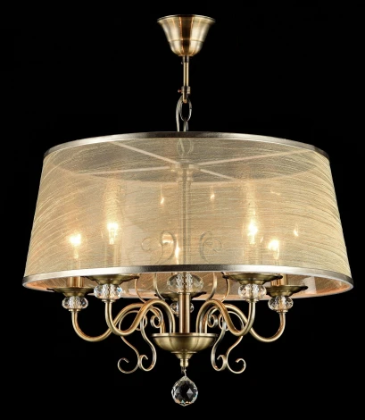 Подвесная люстра Freya Driana FR2405-PL-05C-BZ (220V, подвески, на цепи)