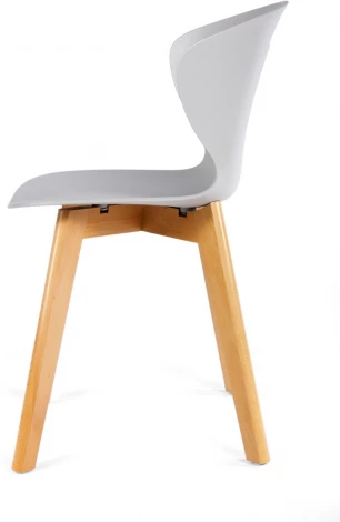 Стул Gracia белый с деревянными ножками Bradexhome арт.FR 0031