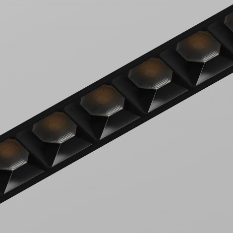 Трековый светильник магнитный светодиодный направленного света 327мм 4000К 48V 18Вт черный Hesby Lighting ElDeko HSBL_0149