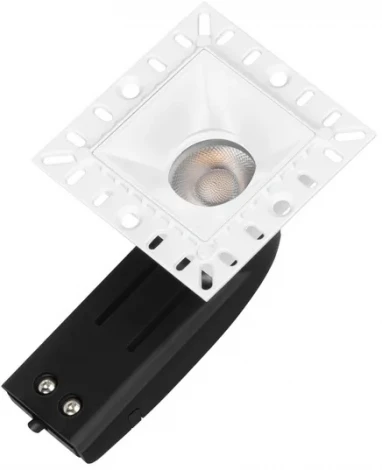 Встраиваемый точечный светильник под гипсокартон MS-RIALTO-TRIMLESS-S40x40-9W Day4000 (WH, 36deg, 230V) (Arlight, IP20 Металл) 048327 (LED)