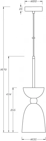 Подвесной светильник Maytoni Cloches MOD113PL-01W (220V, на проводе, круглые)