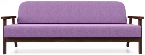 Диван Arsko прямой Флори Б орех рогожка фиолетовая