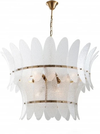 Подвесная большая люстра каскаднаяiLamp Gramercy 15602-11 ANB+CL (220V, на цепи)