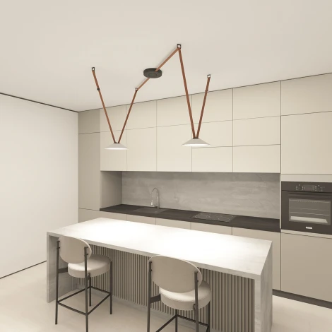 Трековый светильник 48V Denkirs Belty Flow DK5564-WH+BK (LED)