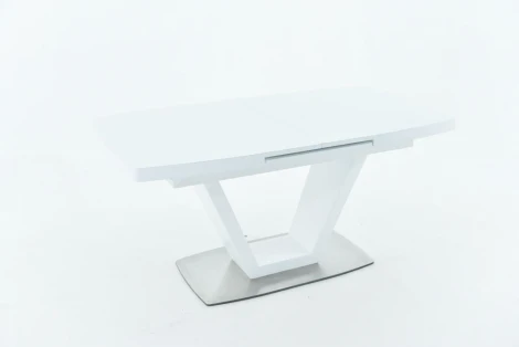 Стол Фоджа, Стекло, 140см, Белый, Аврора