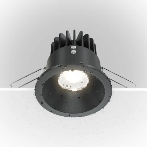 Встраиваемый светильник Zoom 4000K 1x12Вт 60° IP 65 Dim Triac LED Maytoni Technical DL034-L12W4K-D-B (220V, круглые)