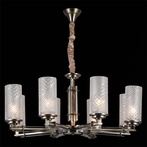 Подвесная люстра ILLUMICO IL8682-8P-10 BR (220V, на цепи)