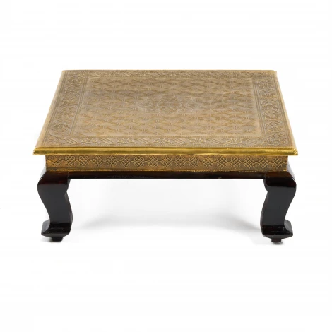 Столик Secret De Maison GOLDEN HAVELY ( mod. BJ-002) этническая чеканка (дерево манго)