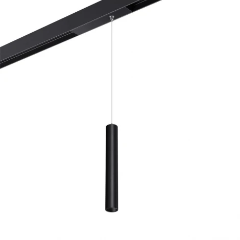 Трековый светильник трехфазный светодиодный Novotech Vector 359963 черный с переключ. цв. темпер. IP20 LED 3000К\4000К\6000К 10W 90-240V