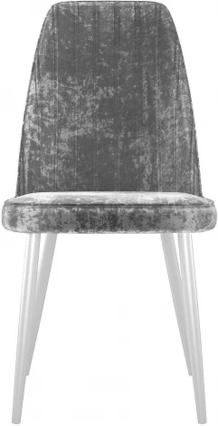Стул DikLine 326 M13 светло-серый, ножки белые арт.00-00073763