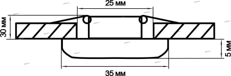 Встраиваемый точечный светильник Lightstar Monde 071017 (LED, 220V, IP44)