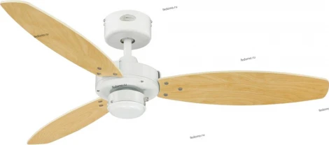 Вентилятор потолочный Westinghouse Jet II, 3 лопасти, белый и клён