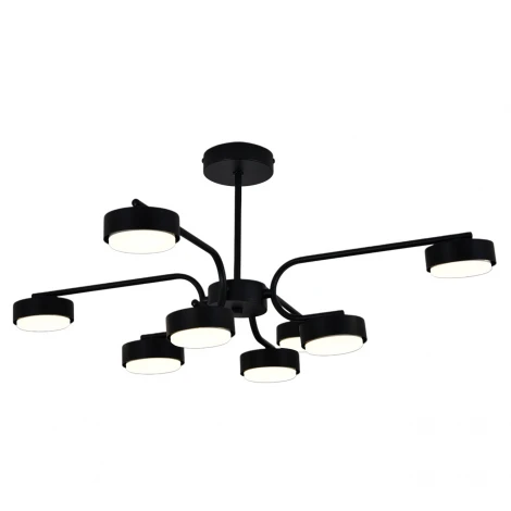 Потолочная люстра на штанге 100007/8R GX53*15W Black Escada Spark ES0000020L