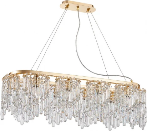 Подвесная люстра хрустальная Favourite Diadem 4724-10P (220V, на тросе)