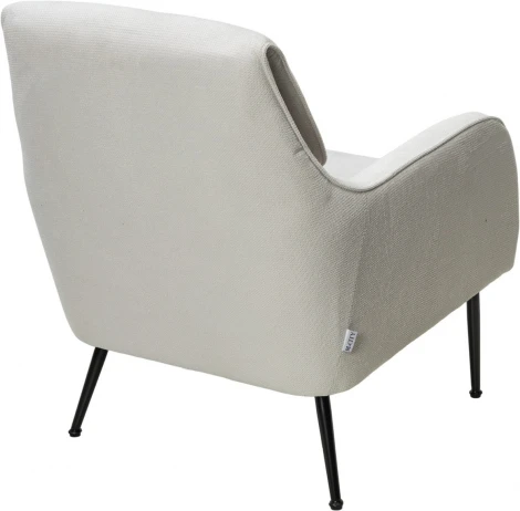 Кресло M-City MAGDA Cato-01 белый, ткань / черный каркас