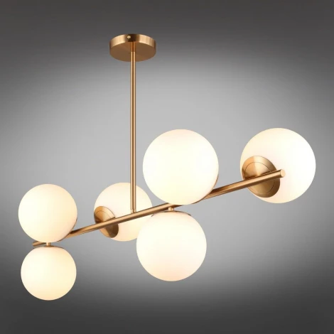 Потолочная люстра на штанге Omnilux Avetrana OML-66627-06 (220V, шарики)