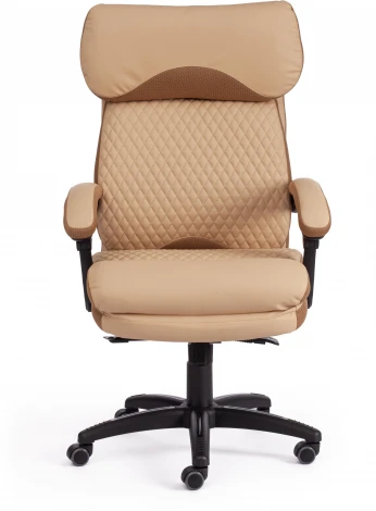 Кресло CHIEF кож/зам/ткань, бежевый/бронза, 36-34/21 Tetchair 16161