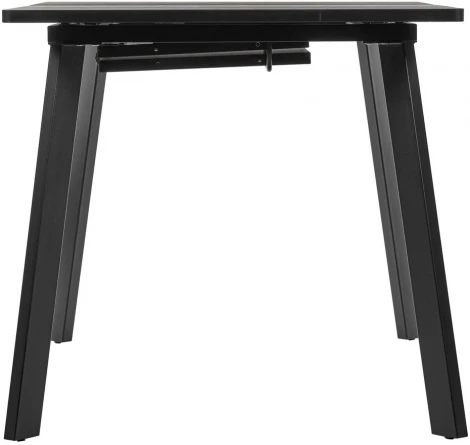 Стол Dublin раскладной 120-160х80х75 чёрный мрамор с чёрными ножками Bradex Home RF 0416
